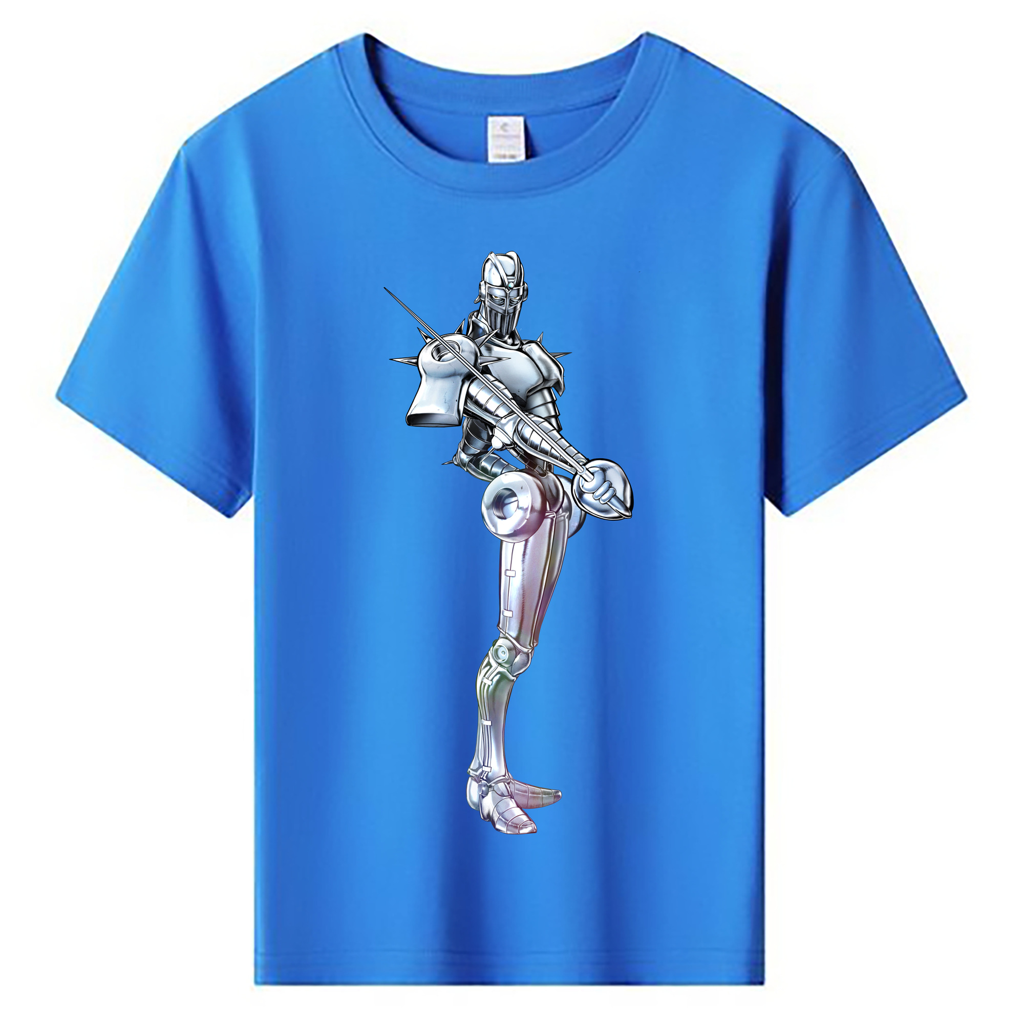 （画像用） ジョジョの奇妙な冒険 ジャン＝ピエール?ポルナレフ JoJo's Bizarre Adventure Jan Pierre Polnareff 綿100％キッズTシャツ（フロントプリント）